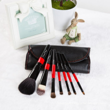 Animal Hair Makeup Brushes Within 7 PCS PU Bag.